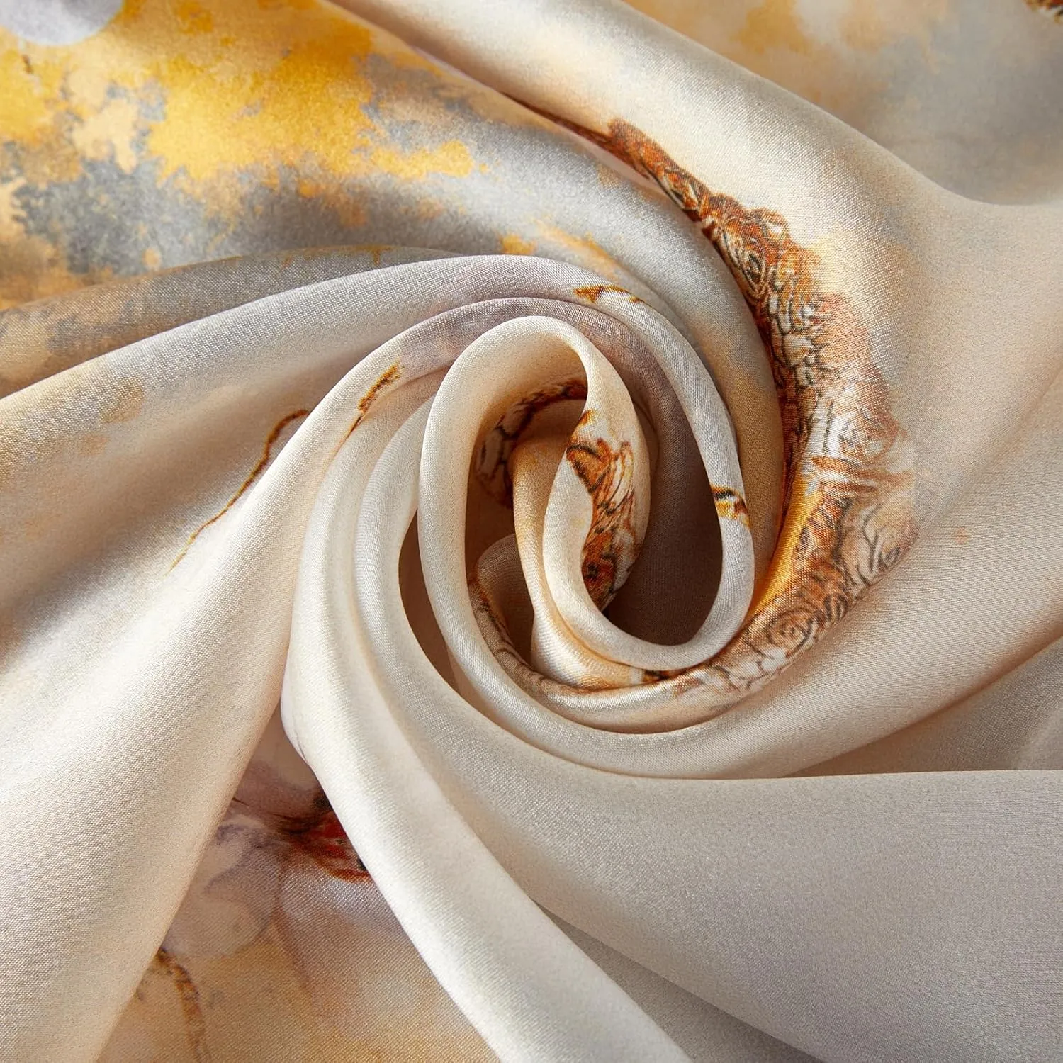 100% Mulberry Silk Square Scarf 27''x27'' Neck Scarf Hair Scarf Headscarf Bandanas for Women