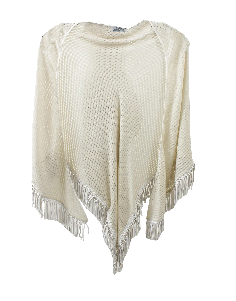 Basket Weave Poncho