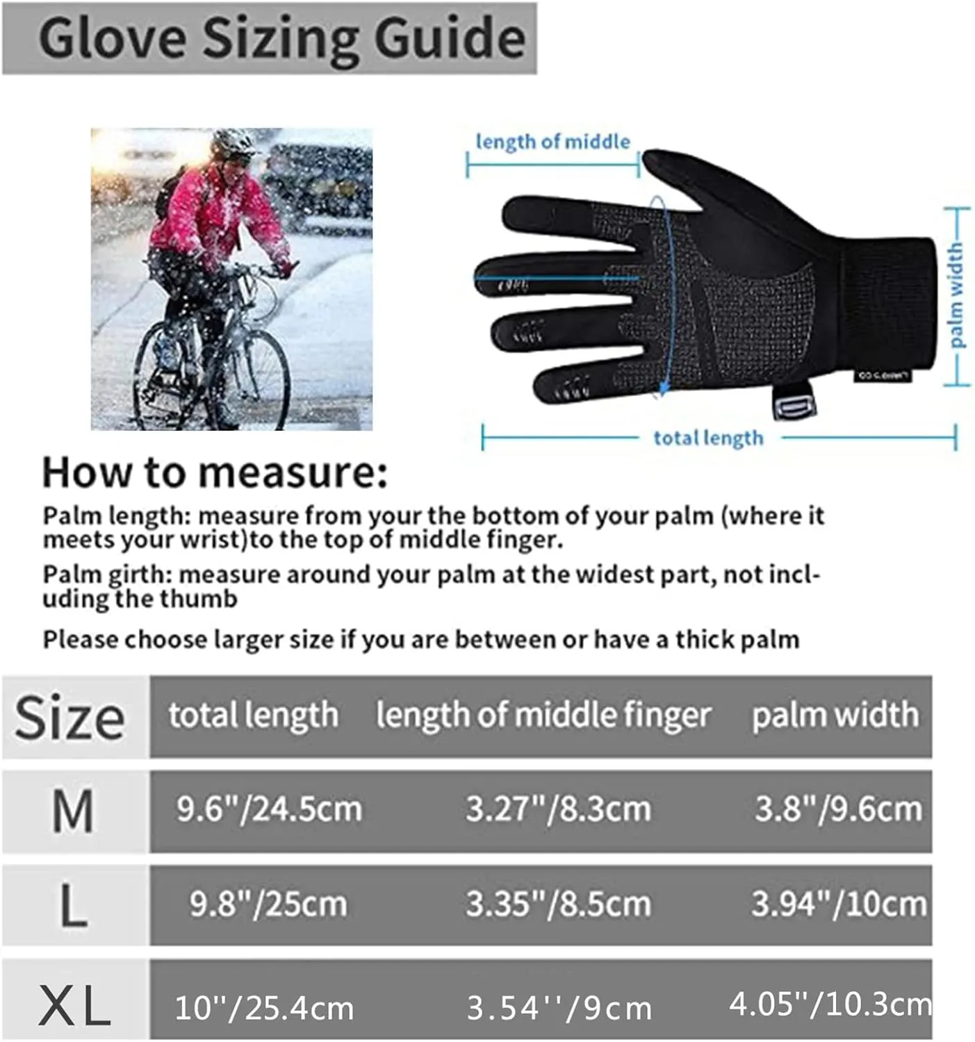 Black Gloves for Cold Weather Mens Winter Gloves Touchscreen Gloves Workout Gloves for Men Thin Windproof Anti Slip Gloves for Hiking Bike Cycling Texting Skiing Outdoor Sports Gloves