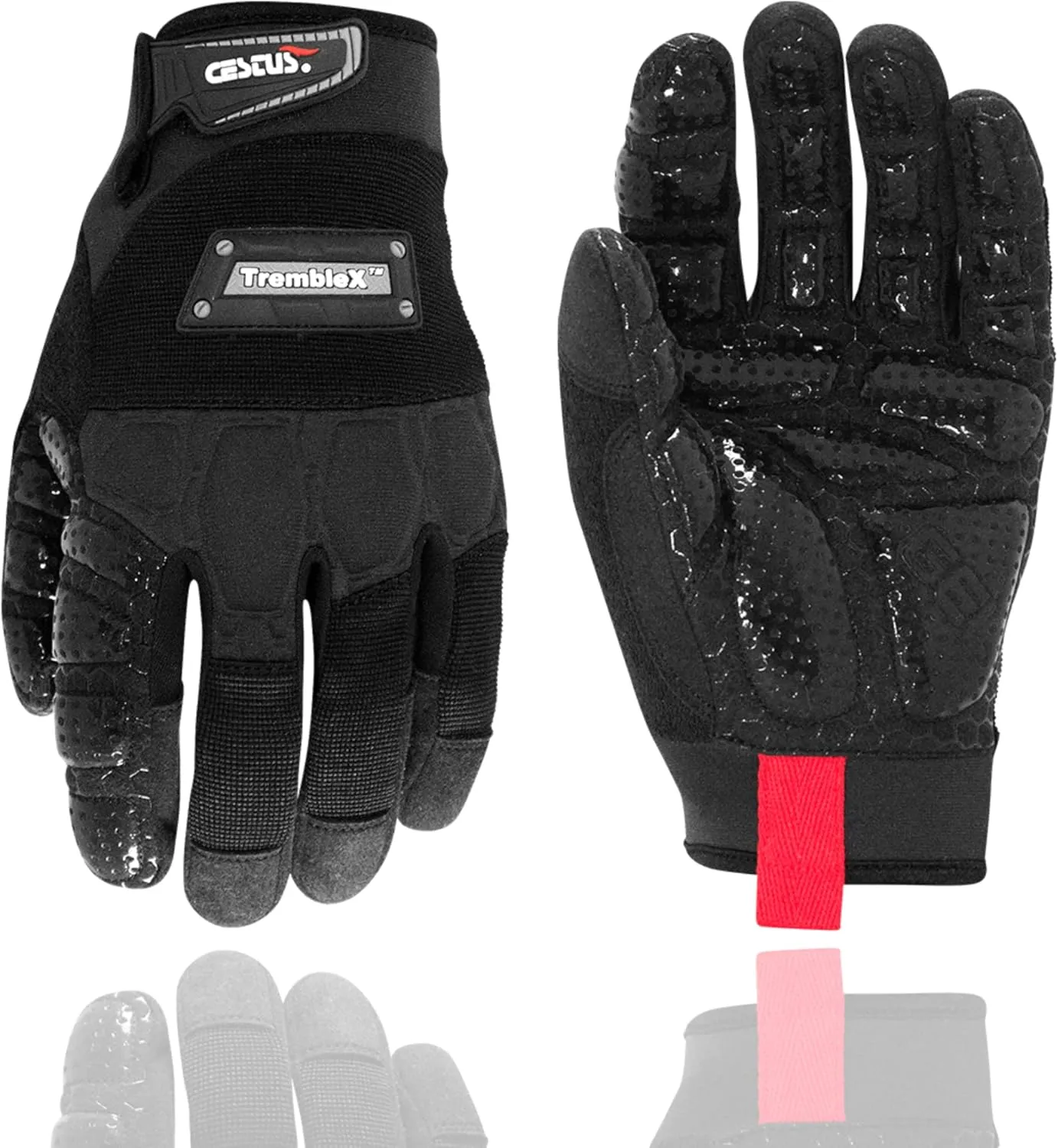Cestus TrembleX, Anti Vibration Gloves, Gel Padded Palm, Work Gloves With Grip