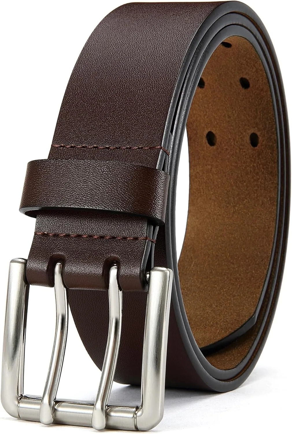 CHAOREN Full Grain Leather Belts for Men - Mens Belt for Jeans - Timeless Elegance for Casual Dress
