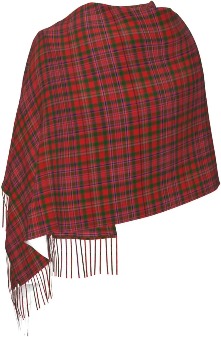 Clan Macdougall Tartan Imitation Cashmere Tassel Scarf Winter Scarf Autumn Softest Classic Warm