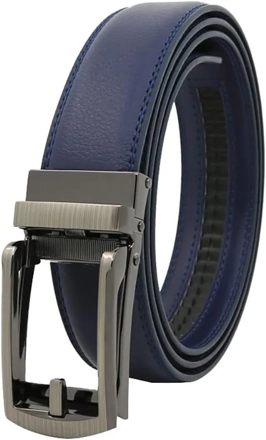 Comfort Click Belts for Men,Business Casual Belt with Automatic Buckle,Genuine Leather Dress Belts for Office