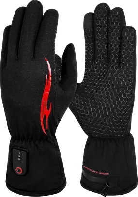 Dr.Warm Heated Glove Liners, Heated Gloves for Women Men, 7.4V Rechargeable Battery Thin Heated Work Gloves with Touchscreen for Winter Fishing Hiking Cycling Hunting