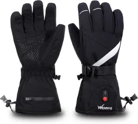 Heated Gloves for Men Women Rechargeable Electric Waterproof Thermal Warm Work Winter Gloves Hand Warmers for Hunting Fishing Cycling Hiking Skiing
