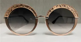 Jimmy Choo Gotha/S 068I Semi Matte Black Round Sunglasses