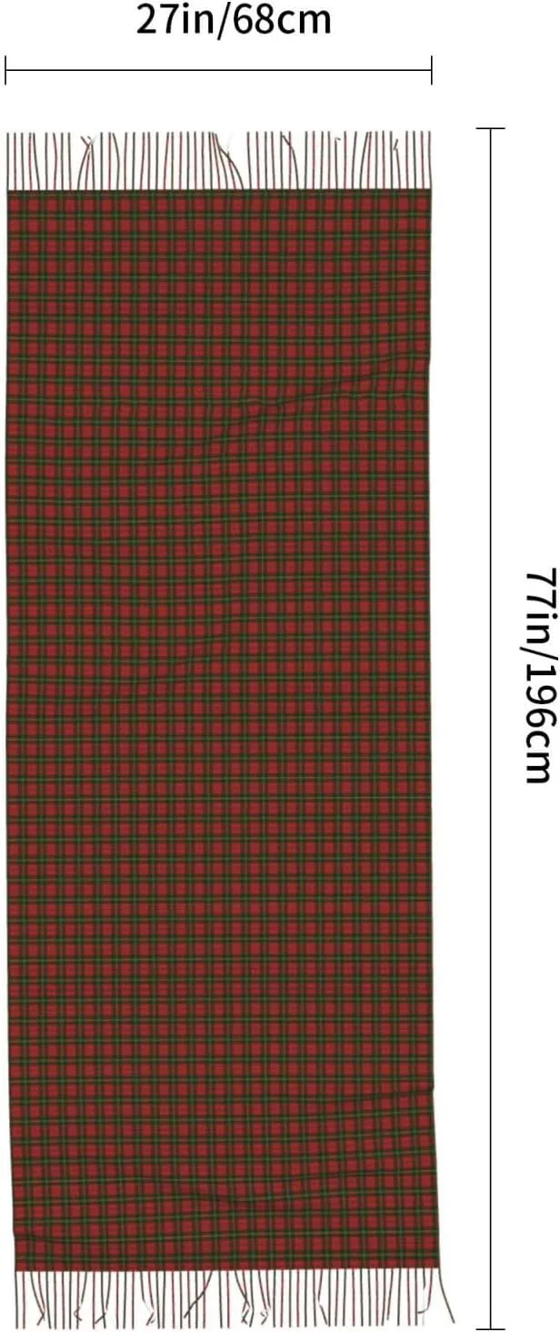 Macgregor Ancient Scottish Tartan Imitation Cashmere Tassel Scarf Winter Scarf Autumn Softest Classic Warm
