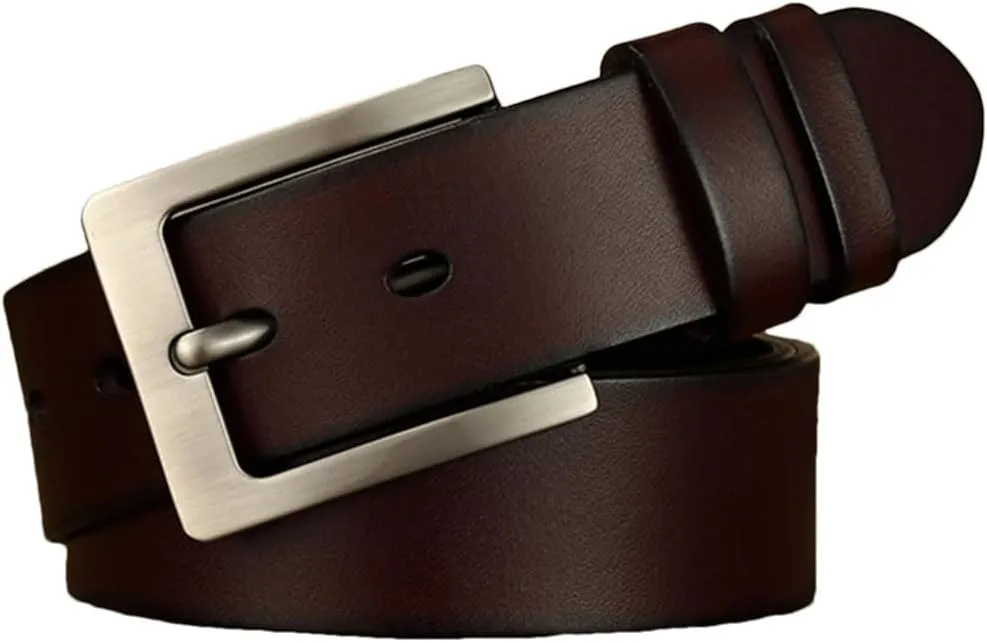 Men Belts Casual Leather Men Belt Cow Genuine Leather Belt Pin Buckle Big Large Size Male Belts