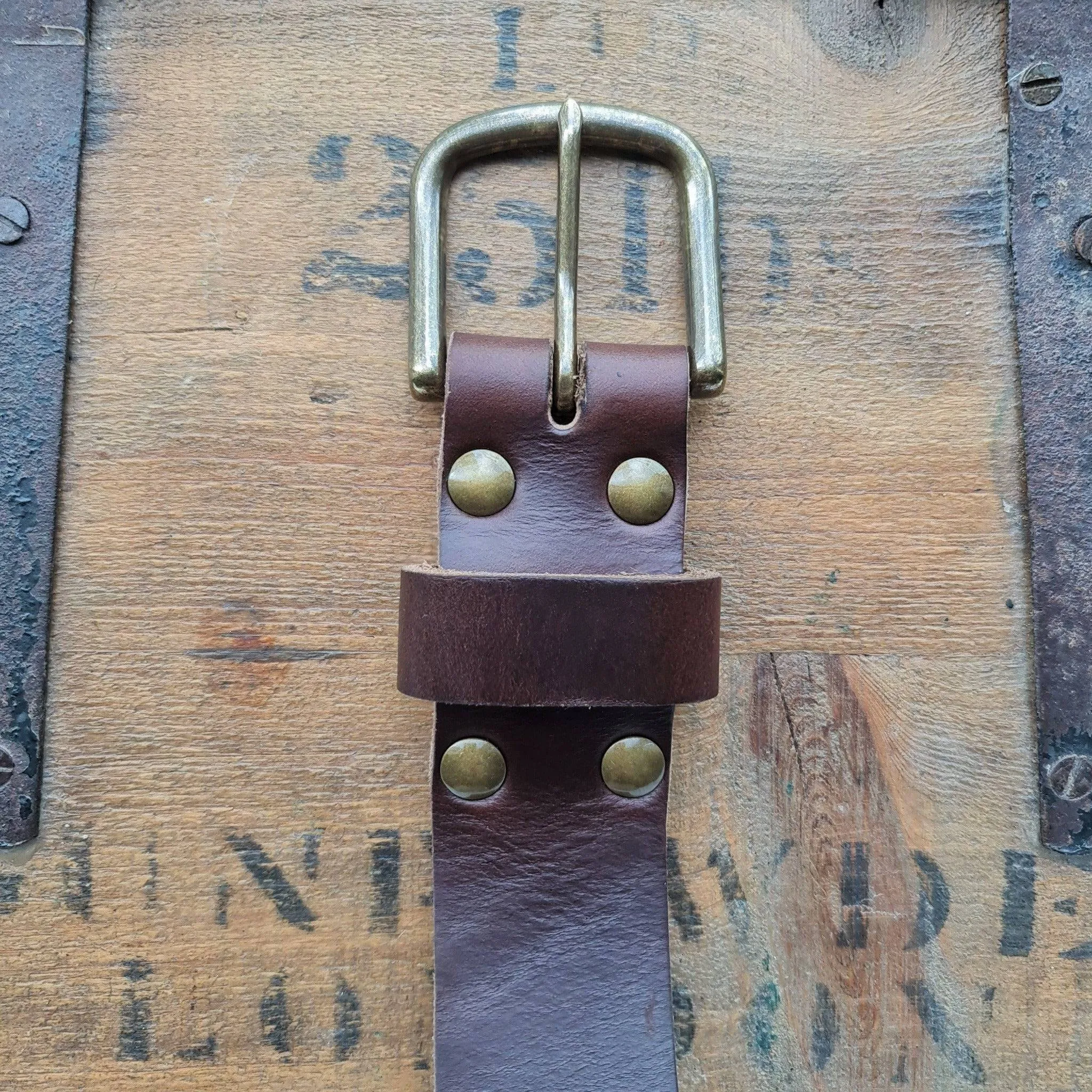 No. 8 VAQUERO Full Grain Leather Belt - Horween Leather