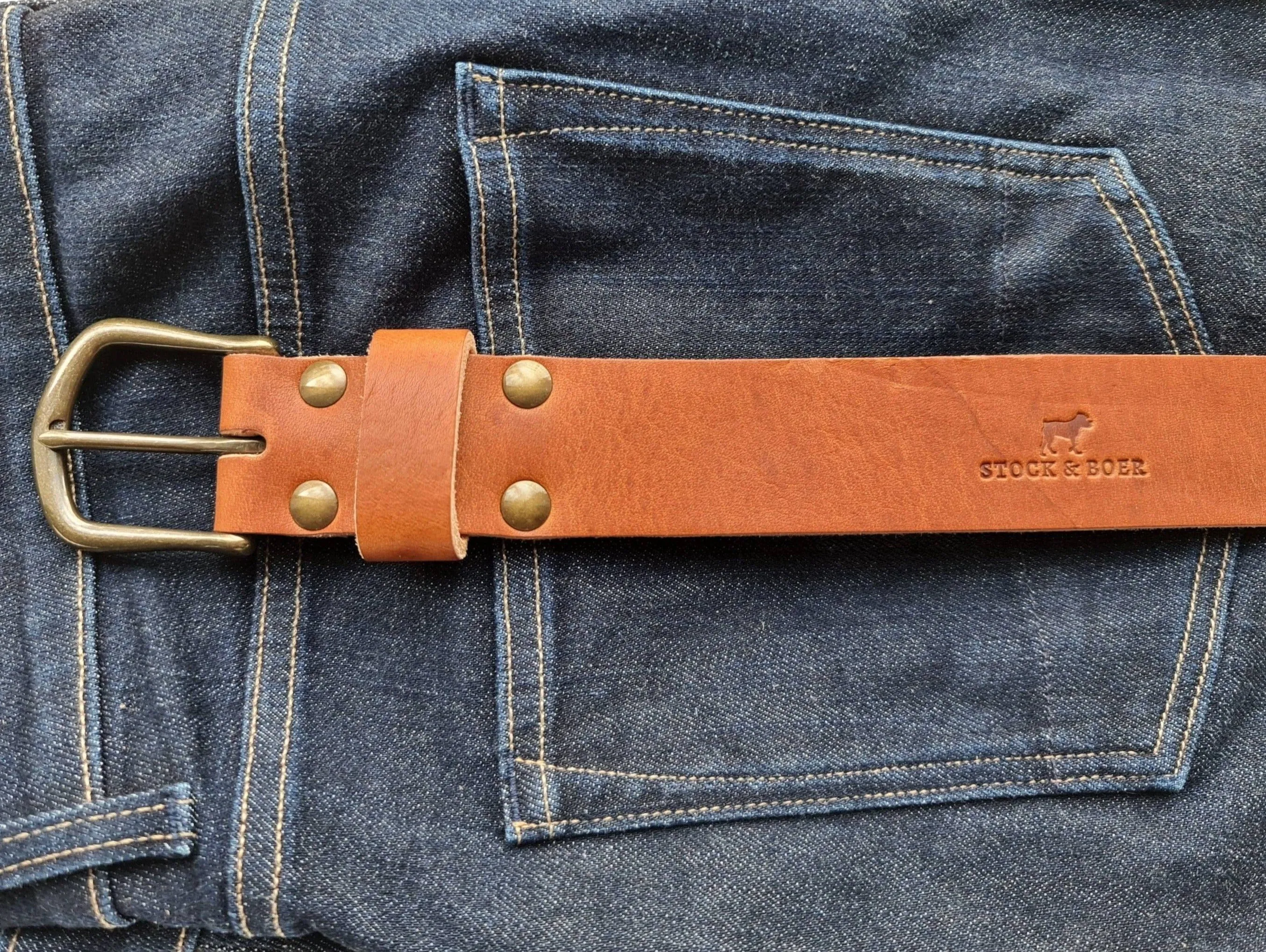 No. 8 VAQUERO Full Grain Leather Belt - Horween Leather
