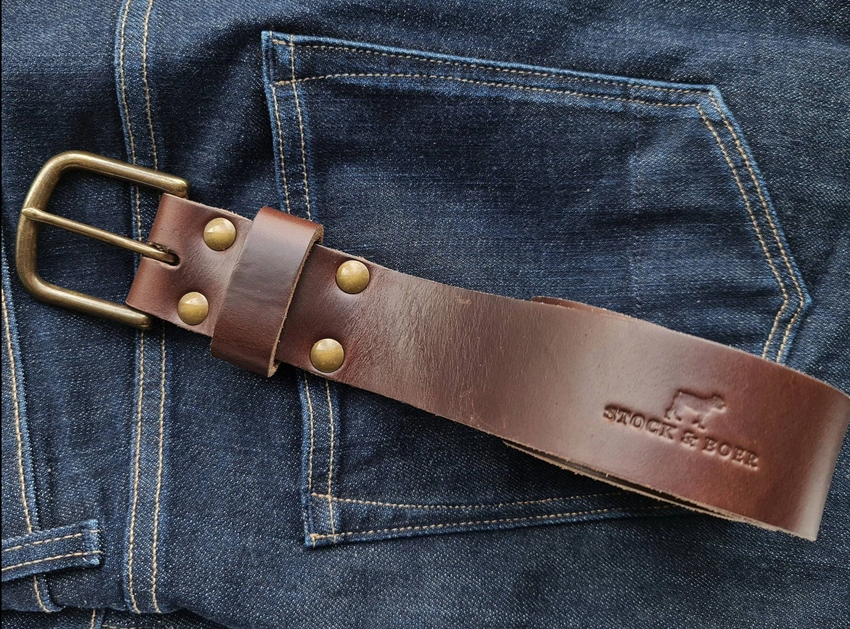 No. 8 VAQUERO Full Grain Leather Belt - Horween Leather