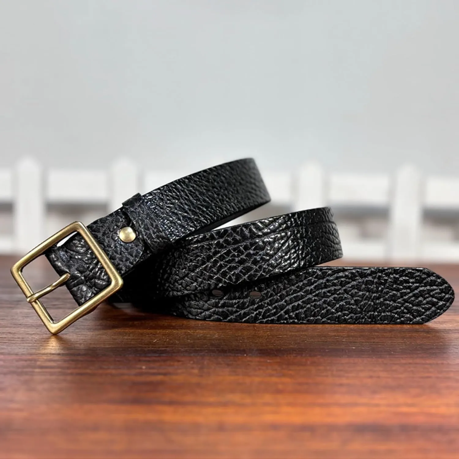 Pattern Embossed Mens Adjustable Belt, Western Genuine Leather Dress Belts for Men with Metal Buckle for Pants Jeans,Black,110CM/43.3''