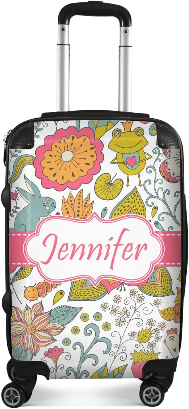 Personalized Wild Garden Suitcase - 20" Carry On