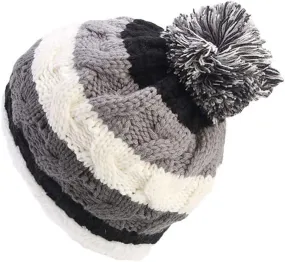 Qianmome Beanie Knitted Winter Pompom Pom Pom Handmade Beanie Casual Cap Skullies Bonnet