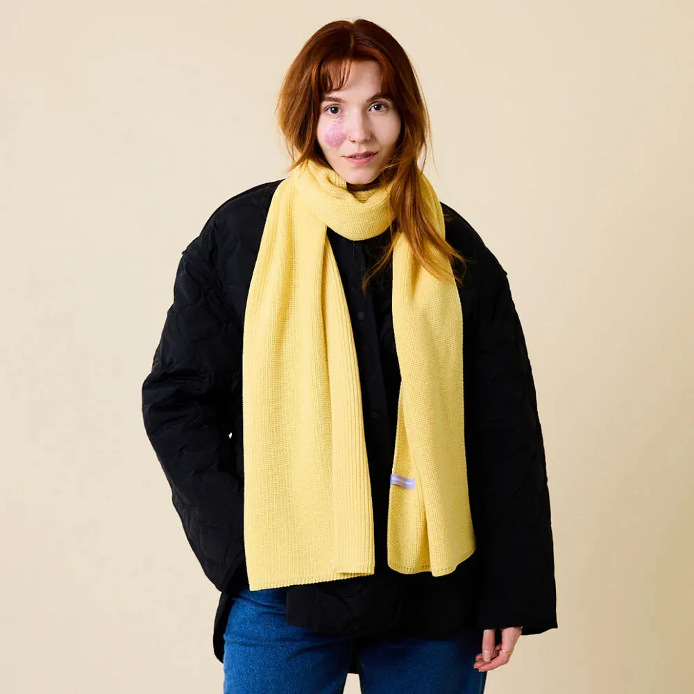 Scarves made of Merino Wool - Yellow