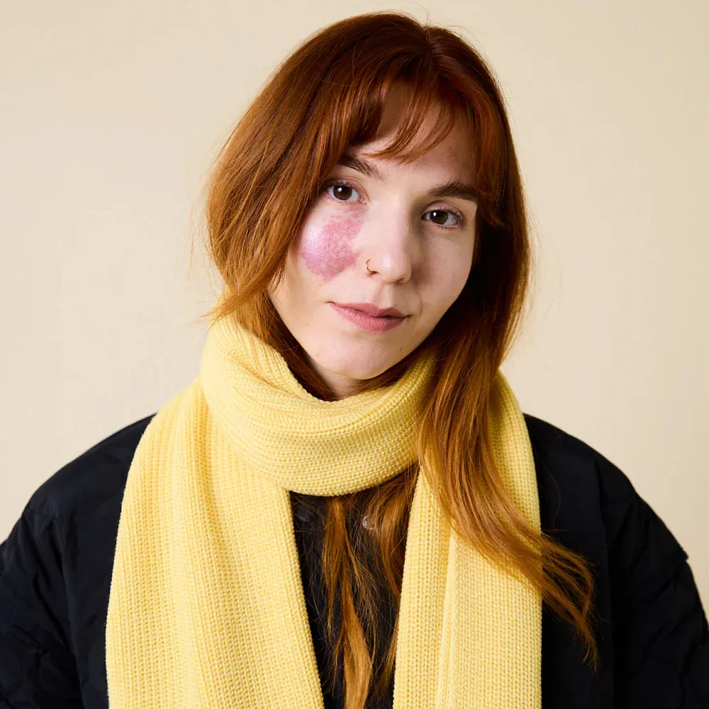 Scarves made of Merino Wool - Yellow