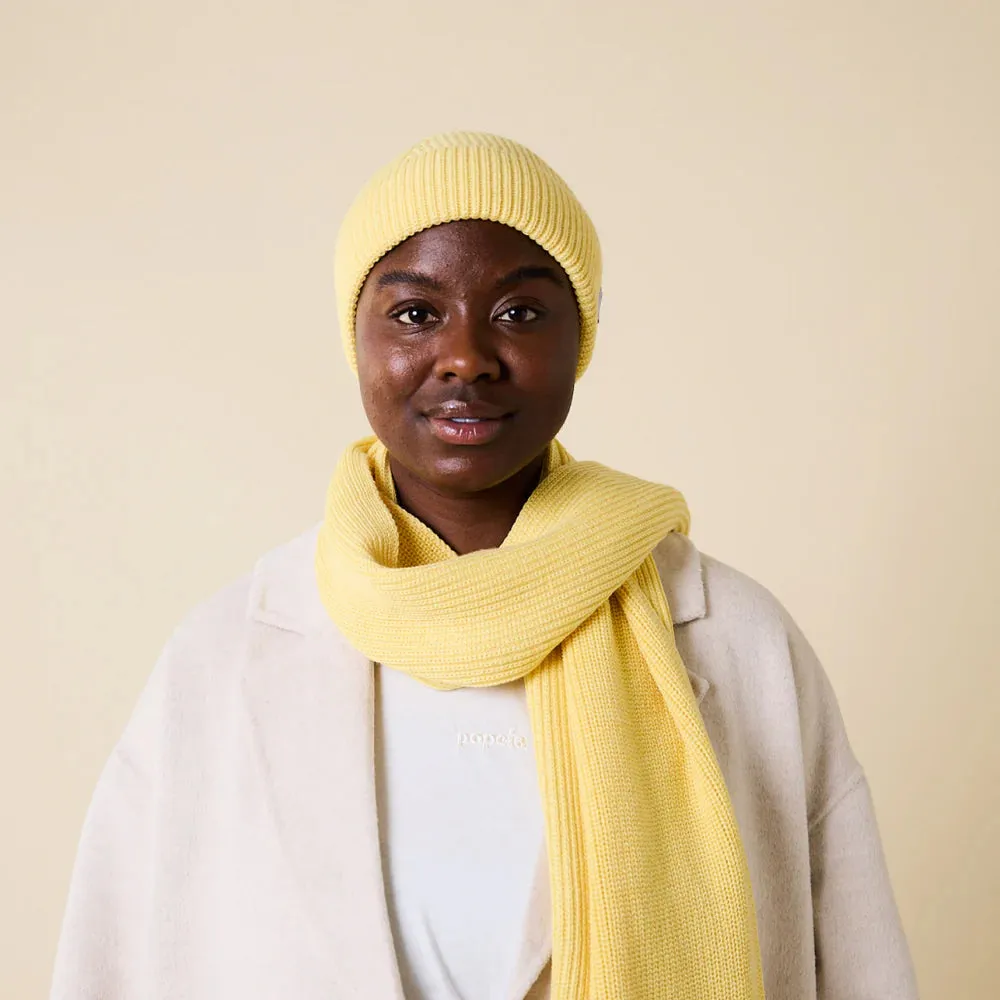 Scarves made of Merino Wool - Yellow
