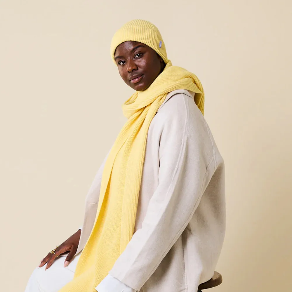 Scarves made of Merino Wool - Yellow