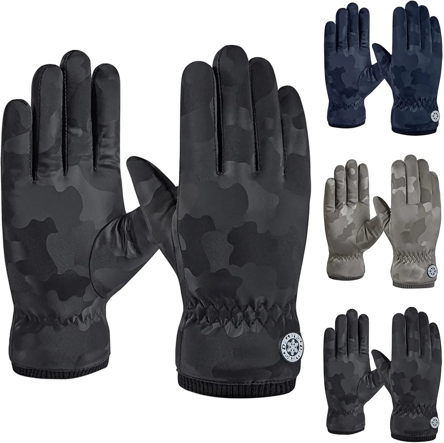 Ski Snow Gloves for Men Women Insulated Warm Winter Snowboard Mittens Windproof Winter Touchscreen Mittens