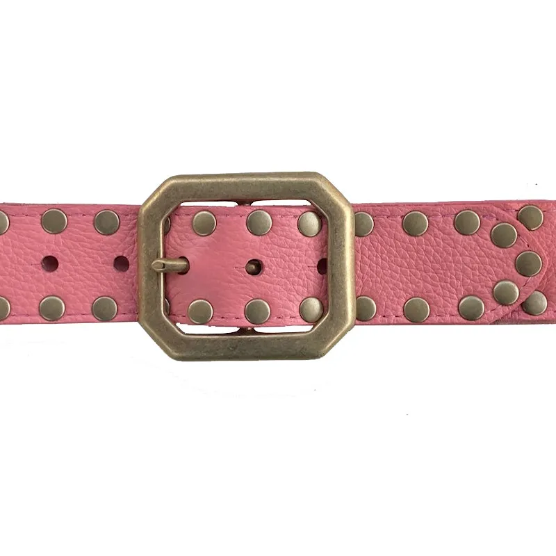 Squared Off Buckle - Carnation