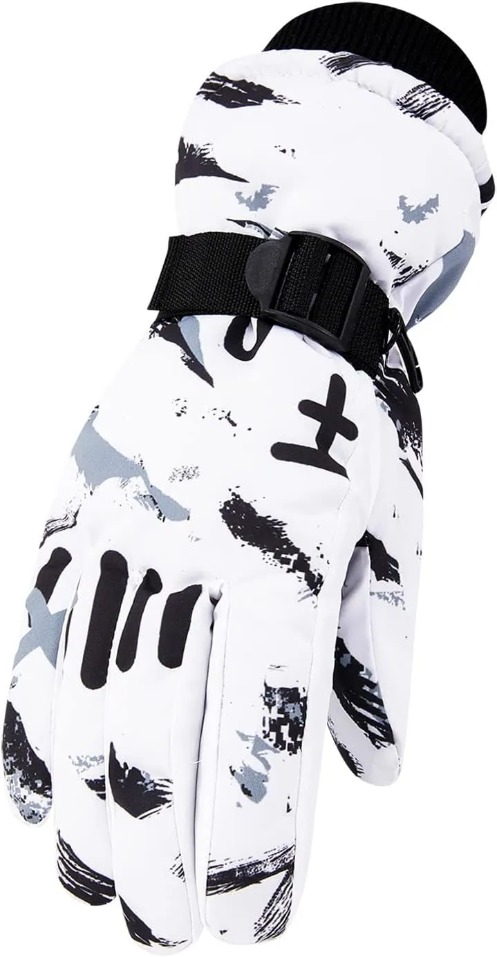 Windproof Ski Gloves for Men Women Winter Snow Glove for Cold Weather Snowboard Mittens for Snowboarding Skiing