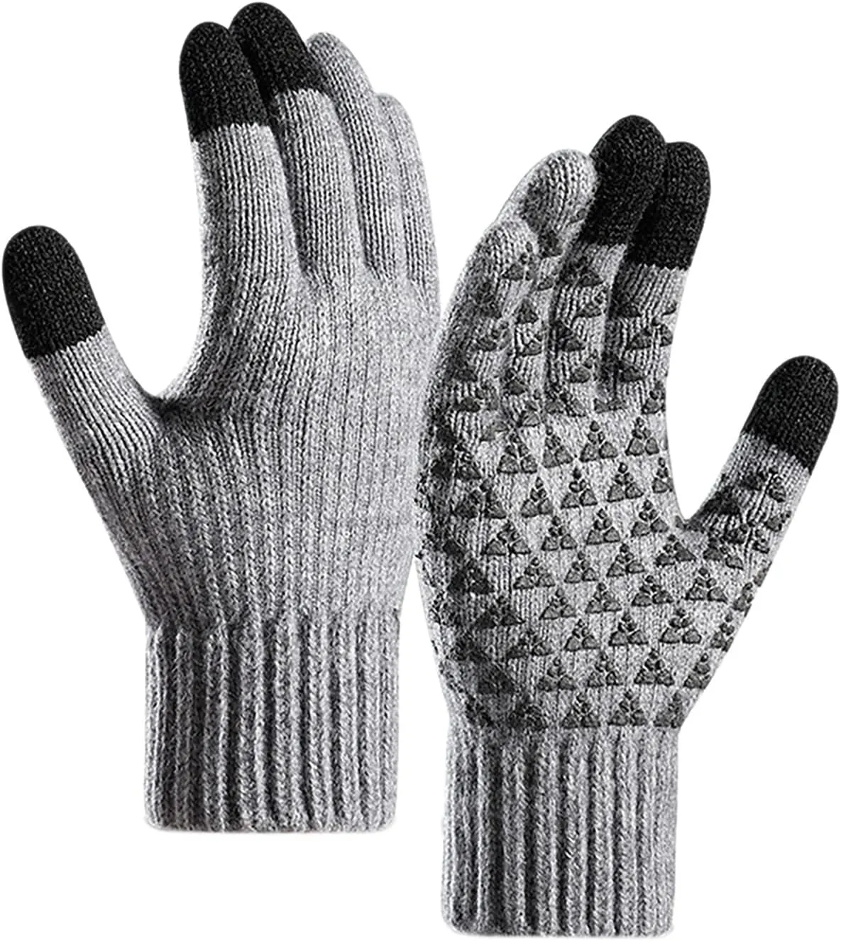 Women Winter Touchscreen Gloves Warm Lined Knit Winter Gloves with Touchscreen Fingers Gloves s Valentine's