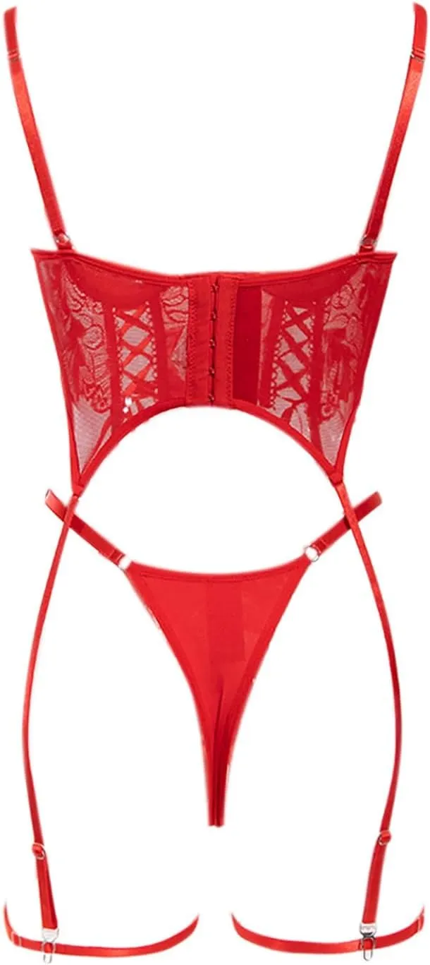 Women's Sexy Lace Underwear Set Fashionable Tie Rope Design Comfortable Wear for